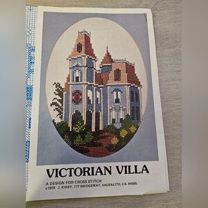 Victorian Villa San Francisco California Counted Cross Stitch Chart Vintage 1979